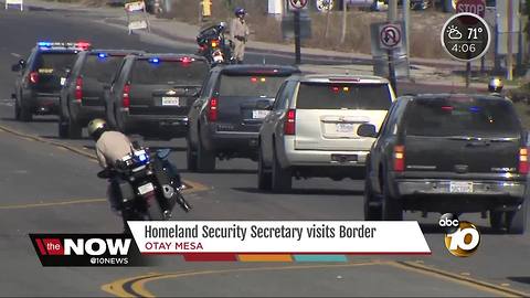 Heightened security measures outside border wall prototype site