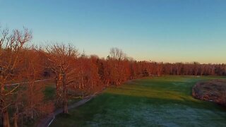 4K Drone Cinematic at Golf Course - Royalty Free Stock Video