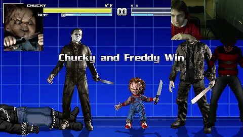 Horror Movie Characters (Chucky, Freddy Krueger, Jason, And Michael) VS Ghost Rider In A Battle