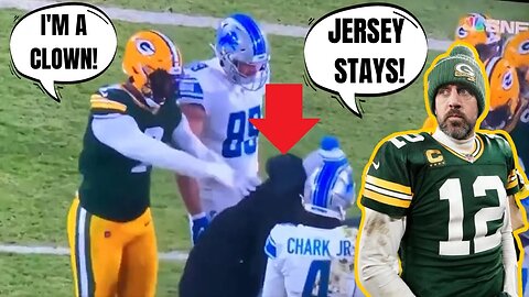 Quay Walker PUSHES Lions' Trainer & Aaron Rodgers Sparks Retirement Talk By Keeping His Jersey!