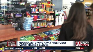 Teen partners with Mega Saver to provide essential items