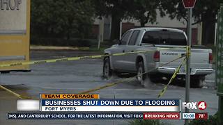 Business shut down due to flooding