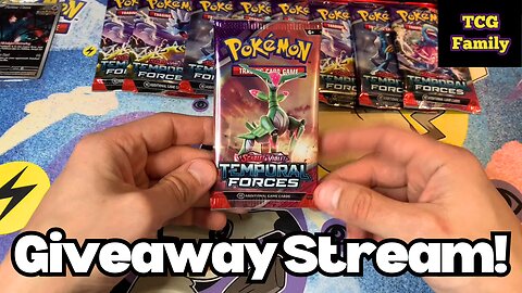 TCG Fam x #Pokemon Giveaway Rip Stream! Temporal Forces ETB