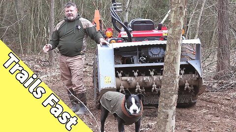 Clearing Woodland Trails | Tractor Forestry Mulcher, Chainsaw & Luck