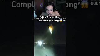 Police Chase Went Completely Wrong.. 😱 #shorts