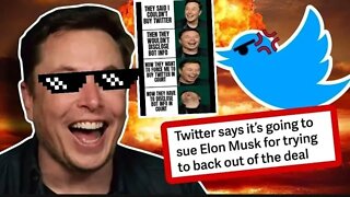 Elon Musk TROLLS Twitter Lawsuit with Memes - He's Laughing in Their Faces