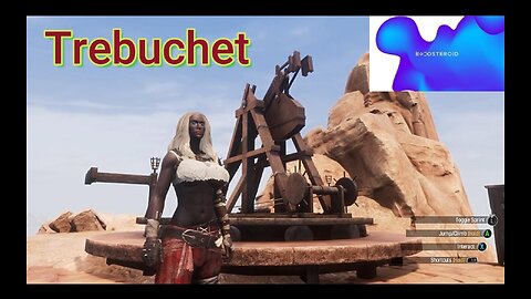 Conan Exiles, Trebuchet, on the, castle, Busty, boobs #boosteroid #conanexiles