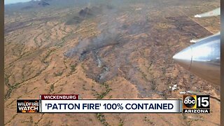 Patton Fire 100 percent contained