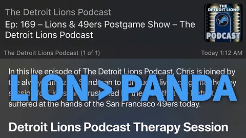 The Detroit Lions are better than Peter von Panda