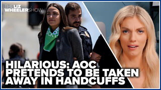 HILARIOUS: AOC pretends to be taken away in handcuffs