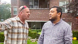 NYC Resident Confronts Pro-Palestine Man