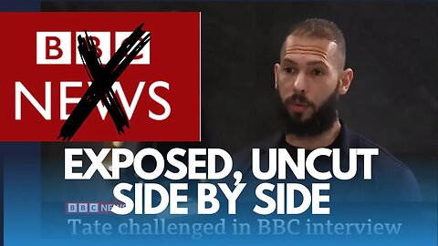 Andrew Tate BBC interview EXPOSED SIDE BY SIDE COMPARISON! UNCUT