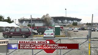 WATCH: Crews successfully implode the Pontiac Silverdome