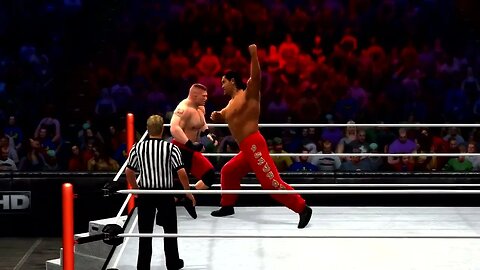 WWE '13 Gameplay Brock Lesnar vs The Great Khali