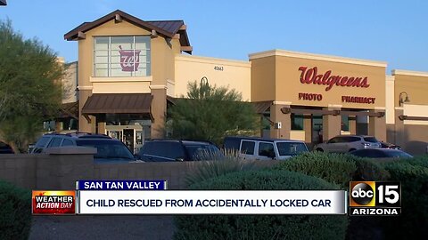 Child rescued from car in San Tan Valley