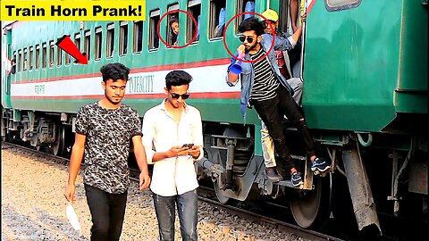 "Hilarious Train Horn Prank Compilation | Must Watch 2023"