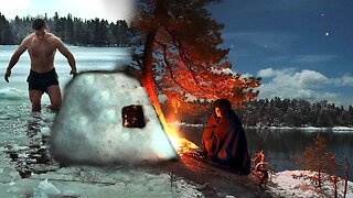 EXTREME WINTER CAMPING: Surviving the Frozen North Like a Viking Warrior⚔️