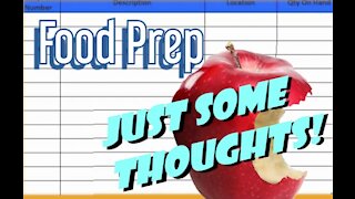 Thoughts on Food Prep
