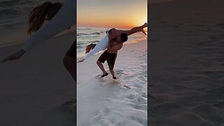 Beach Acro #shorts #beach #beachacro #ballroomdance #countrydance #swingdance