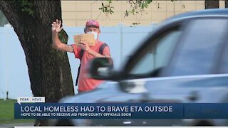 Homeless chooses to brave Tropical Storm Eta