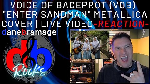 Voice of Baceprot (VOB) "Enter Sandman" 🇮🇩 Metallica Cover Live | A DaneBramage Rocks Reaction 1st