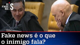 Alexandre de Moraes rejeita investigação de Barroso por fake news