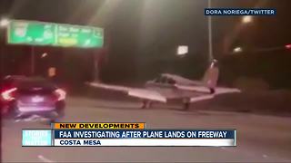 Small plane makes emergency landing on busy Southern California freeway