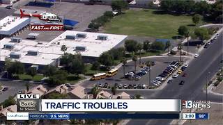 Traffic troubles on first day of school