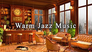Relaxing Jazz Instrumental Music ☕ Cozy Coffee Shop Ambience ~ Background Music & Smooth Jazz Music