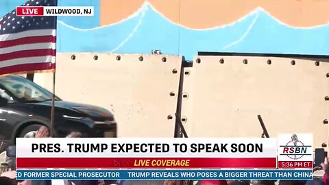 Trump arriving and pre speech 11/05/2024