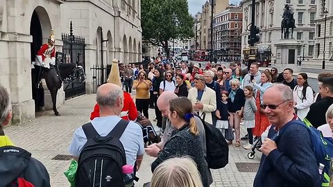 Tourist's laughing because other Tourist screamed #horseguardsparade