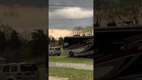 Here comes the rain. #Shorts #rvlife #rv