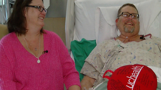 Father celebrates new heart on Valentine's Day