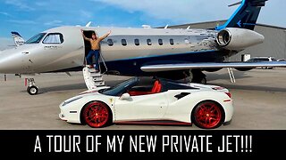 A TOUR OF MY NEW PRIVATE JET!!