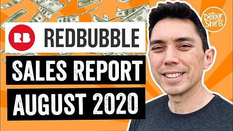 My RedBubble Sales - August 2020! Review of my income. Sharing results on how to make money online.