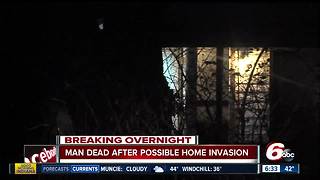 Man dead after possible home invasion on Indy's west side