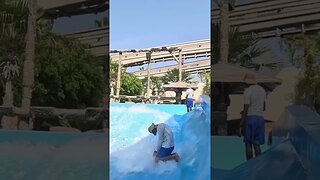 Sliding Into The Matrix DMs #shorts #waterpark #fun #sunset #dubai #matrix