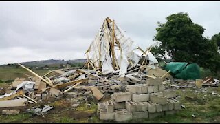 SOUTH AFRICA - Durban - Verulam houses demolished on the farms (Videos) (EUK)