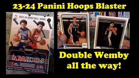 23-24 Panini Hoops - Let the WEMBY chase begin! - Blaster Box