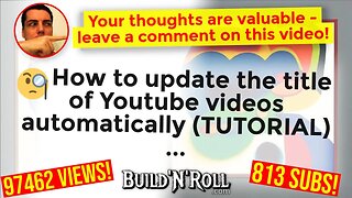 🧐 How to update the title of Youtube videos automatically (TUTORIAL) ...