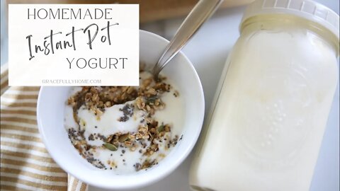 Homemade IP Yogurt + Fall Homemaking