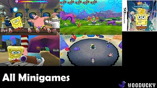 Spongebob Alantis Squarepantis (DS) All Minigames