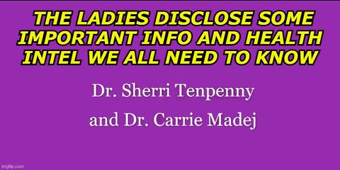 DR. CARRIE MADEJ MAJOR INTERVIEW WITH DR. SHERRI TENPENNY