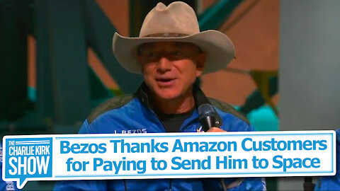 Bezos Thanks Amazon Customers for Paying to Send Him to Space