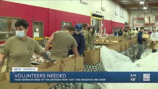 Food banks in need of volunteers post holiday season