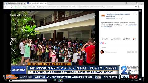 Return trip home from Haiti for local mission group delayed due to riots