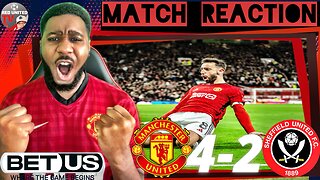 MANCHESTER UNITED 4-2 SHEFFIELD UNITED | FAN REACTION | Premier League Ivorian Spice Reacts