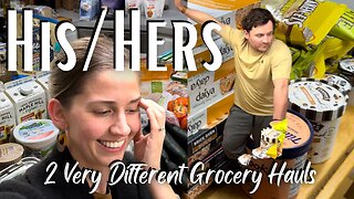 His/Hers Grocery Haul | Large Family Grocery Hauls