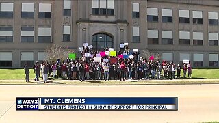 Students protest after principal not retained by Mt. Clemens High School