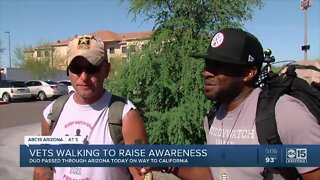 Vets walking to raise awareness